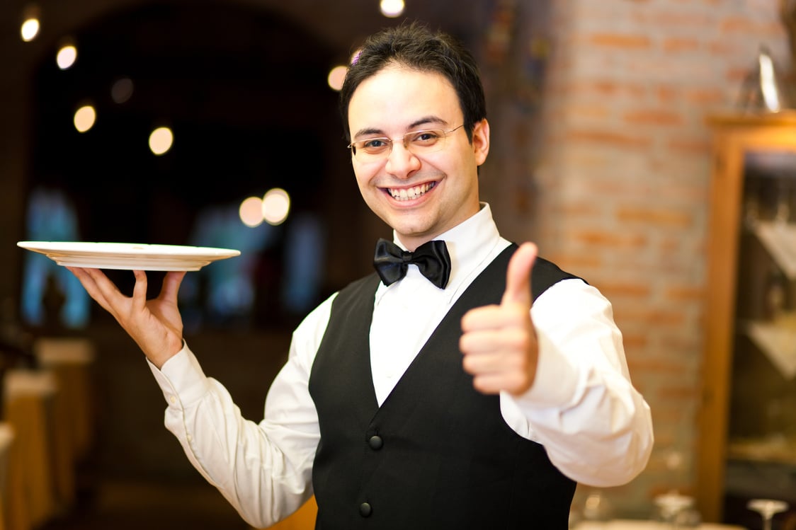 Waiter portrait